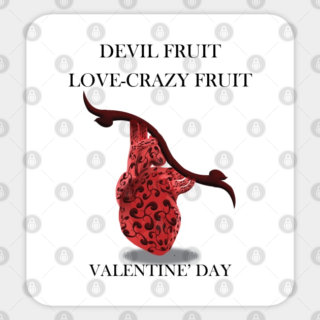 Love-Crazy Fruit Sticker by XT STUDIO ART